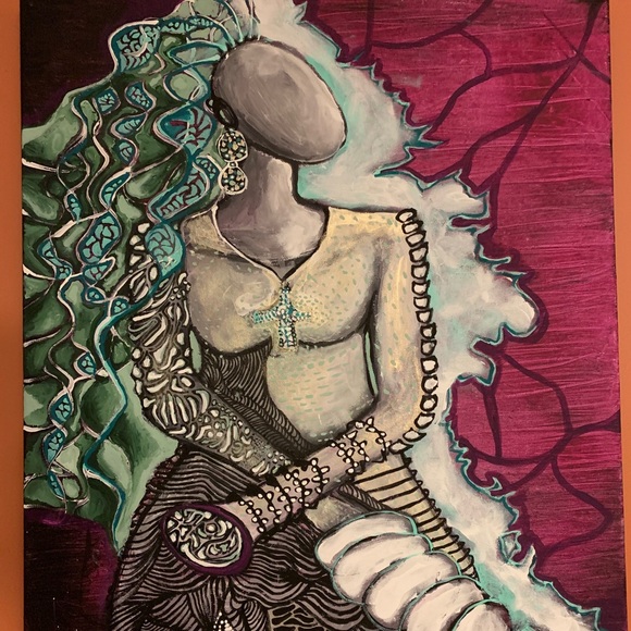 Other - Female Grace- an original large acrylic painting